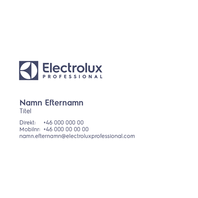 Visitkort Electrolux Professional 100st/sats 