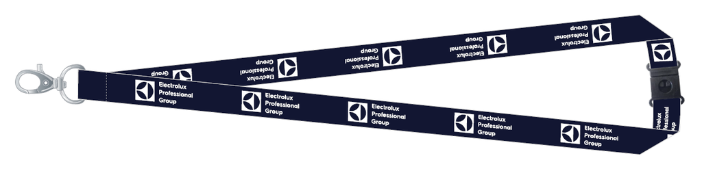 Logoband ELP GROUP blå med vit logo